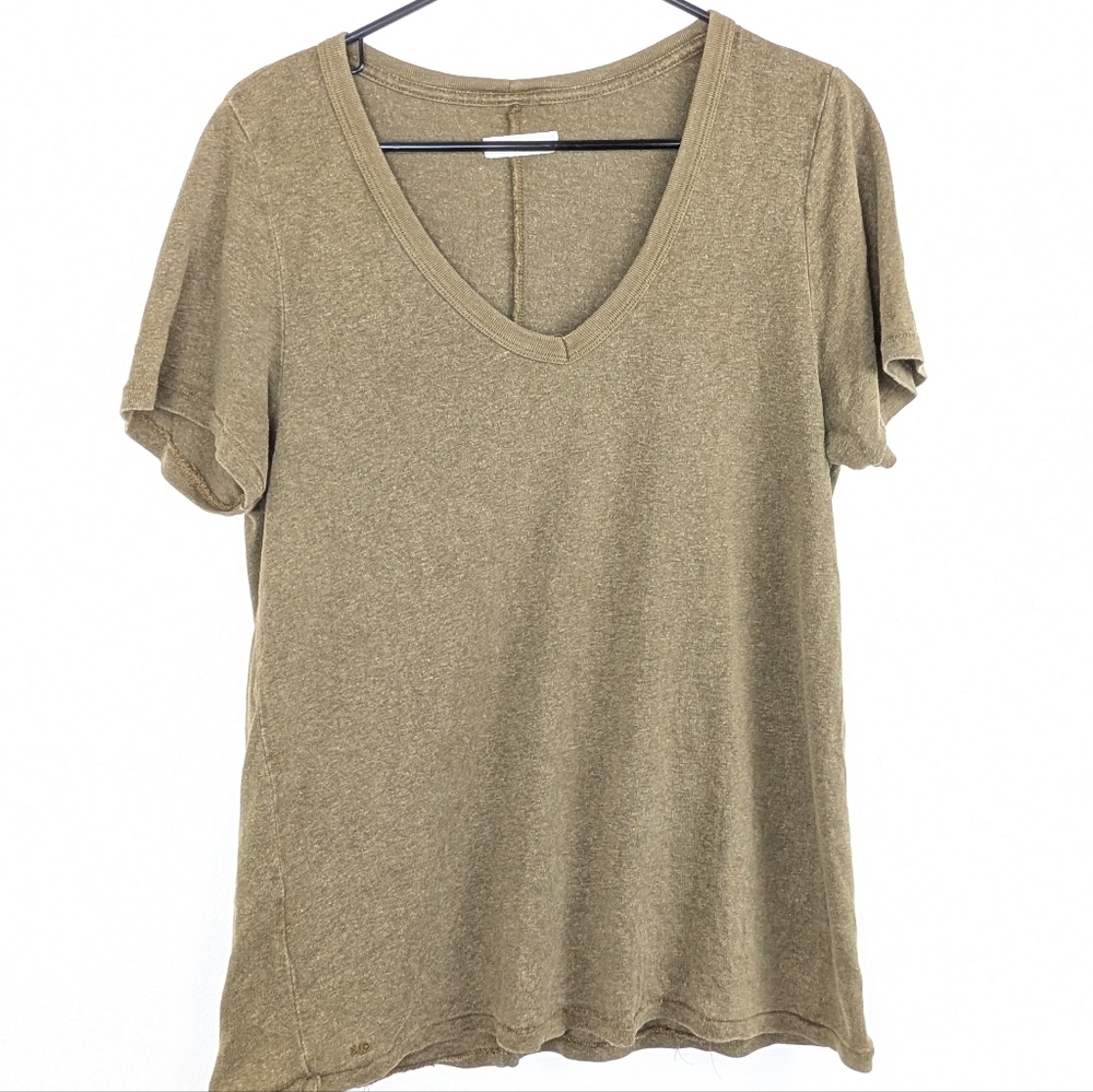 Outerknown Olive Short Sleeve Tee